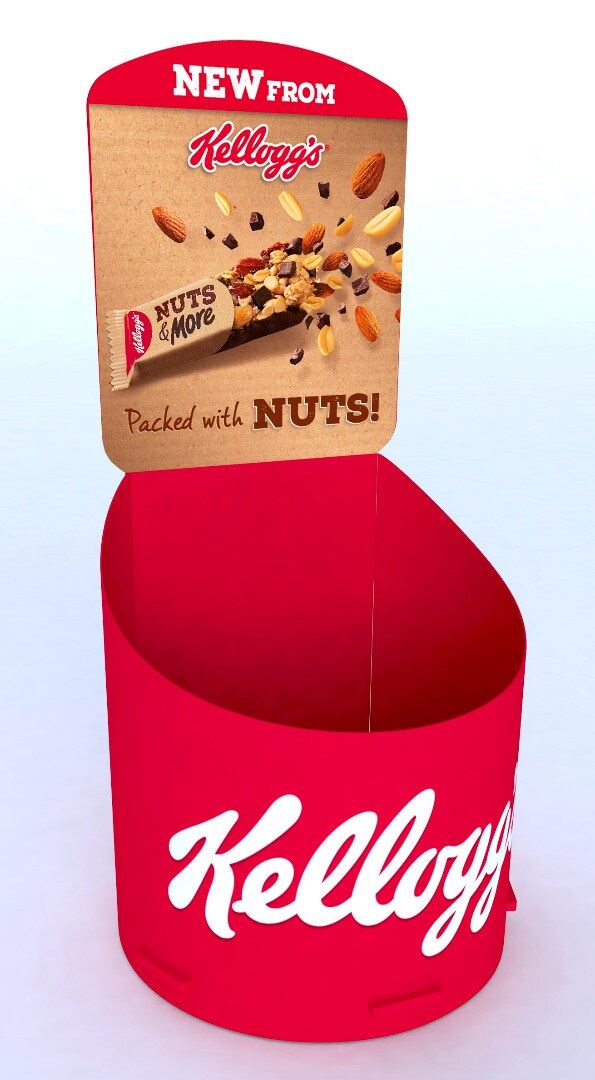 newKellogg's Snacks Singles Counter Dumpbin
